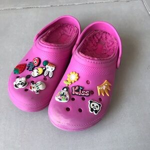 CROCS GIrls Faux Shearling Lined Pink Clog |  3